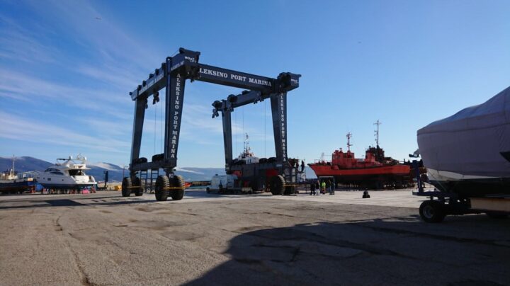 Черномормонтаж: Gaetana Marine Ремонт пневматических шин судоподъемного подъемника